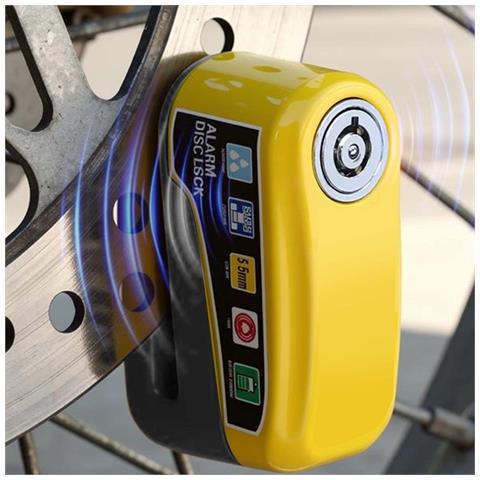 Antifurto Blocca Disco In Alluminio Con Allarme 110 Db Per Bici Moto - Foto 2