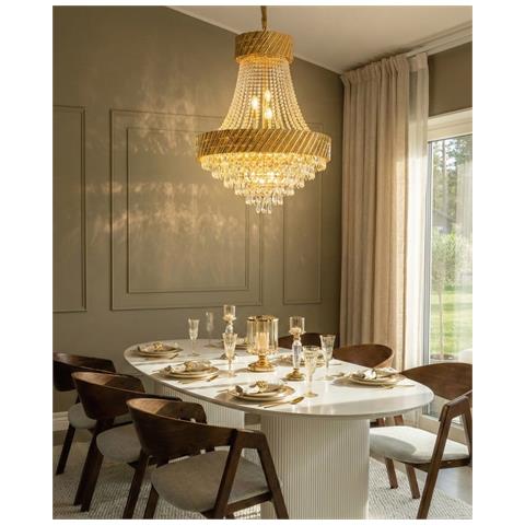 Lampadario Karsa Metallo Oro - Foto 1