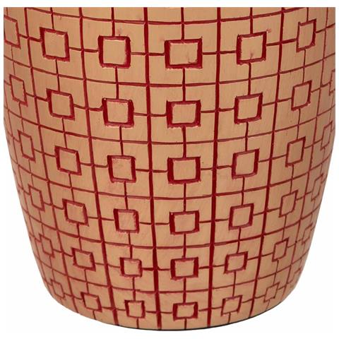 Vaso In Poliresina Rosso 18x18x24h Cm - Foto 6