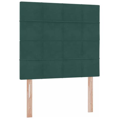 Letto con contenitore e materasso Verde Scuro 90 x 190 cm - Foto 9