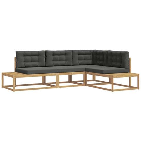 Set di divani da esterno Bianco 277,5 x 198,5 x 73 cm - Foto 1