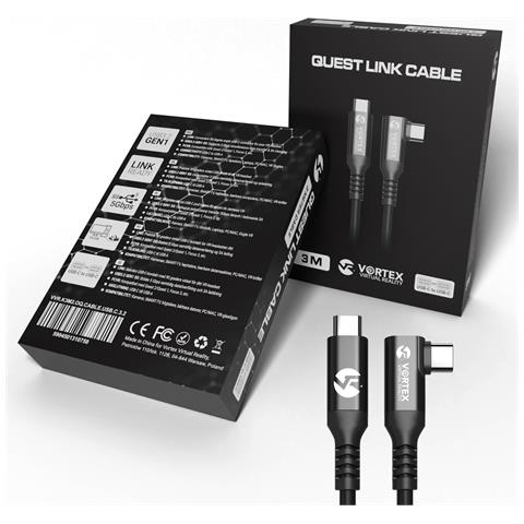 Cavo Da 3 M Da Vortexvr Usb-c A Meta Quest Link | A Quest 3s Quest 3 Quest 2 - Foto 1