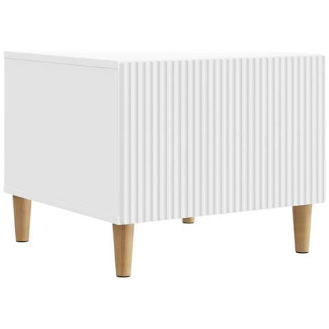 Tavolino da salotto Bianco 49 x 50 x 40 cm Legno ingegnerizzato - Foto 1
