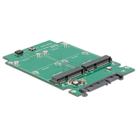 Konvert. SATA 22P> 2x mSATA+ Raid | 2,5" - Foto 1