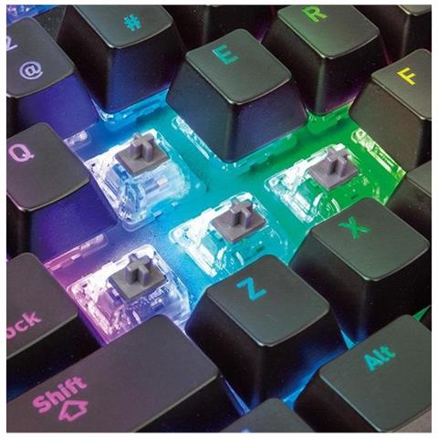 Tastiera Meccanica MX Premium X1 RGB Gaming USB Cherry Retroilluminata Colore Nero (Layout Italiano)  - Foto 3