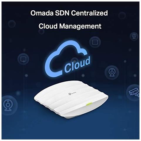 Ac1350 Wireless Access Point Band Dual Wi-fi Con Mu-mimo 1 Porta Gigabit Ethernet Supporto 802.3af At 24v Poe Passivo Di Sostegno Ssid Multipli Facilmente Montare A Parete Oa Soffitto (eap225)  - Foto 2
