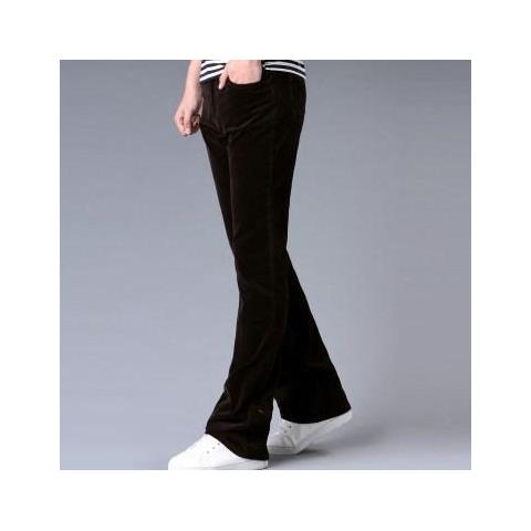 SLOWMOOSE - Pantaloni Da Uomo Flare Pantaloni Da Uomo Classici Con Fondo A  Campana [ l-011 Marrone / 27] - ePRICE
