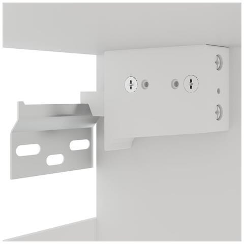 Mobile Pensile con Vetro “Lyon” Nero 80x31x60 cm - Foto 9