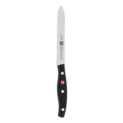 Coltello Universale in Accaio Lunghezza 13 cm Colore Nero e Argento - Linea Twin Pollux - Foto 1