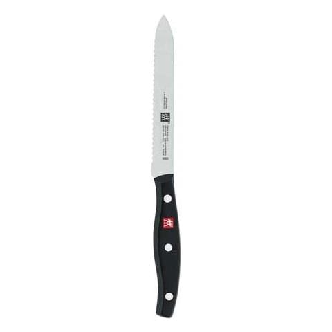 Coltello Universale in Accaio Lunghezza 13 cm Colore Nero e Argento - Linea Twin Pollux - Foto 2