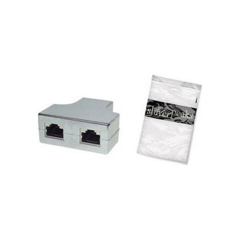 at5e RJ45-2x RJ45, RJ45, 2x RJ45, Femmina / femmina, Grigio, Oro - Foto 1
