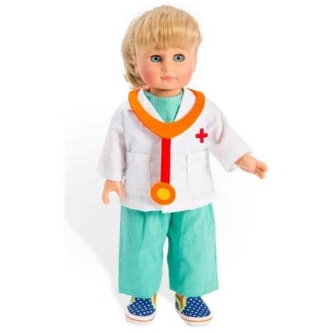 Abbigliamento Per Bambole Set Medico Con Stetoscopio 4 Pezzi 28-35 Cm - Foto 3