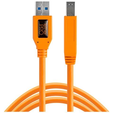 Tether Tools Cu5460org Cavo Usb 4,6 M Usb 3.2 Gen 1 (3.1 Gen 1) Usb A Usb B Arancione - Foto 1