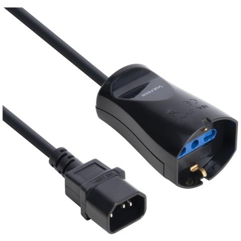 Cavo Adattatore Di Alimentazione Iec14 Mascio A Presa Bipasso / schuko - Foto 1