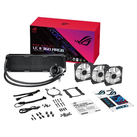 Dissipatore CPU a Liquido ROG Strix LC II 360 ARGB per Socket Intel LGA 1700/1200/1150/1151/ 1152/1155/1156/2011/2011-3/2066 e Socket AMD AM4/TR4  - Foto 4