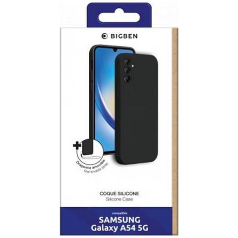 Cover Silicone Per Samsung A54 5g Con Cordino Da Polso Abbinato, Nero - Foto 2