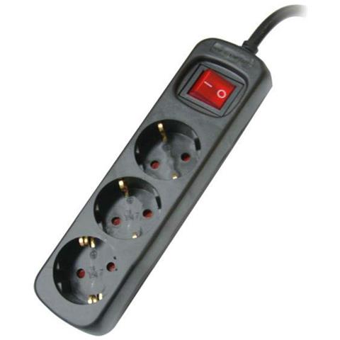 Multipresa Con 3 Prese Schuko Con Interruttore Silver Electronics 9643 - Foto 1