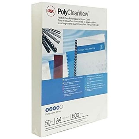 Copertine Per Rilegatura Polyclearview 50 Unità Trasparente A4 Polipropilene - Foto 2