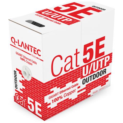 Cavo Di Rete Blindato Da Esterno, Categoria 5e Kiu5outs305q Nero 305 M - Foto 1