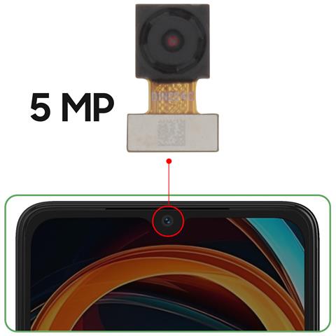 Fotocamera Frontale Per Xiaomi Redmi A3 Sensore Selfie 5mp, Nero - Foto 2