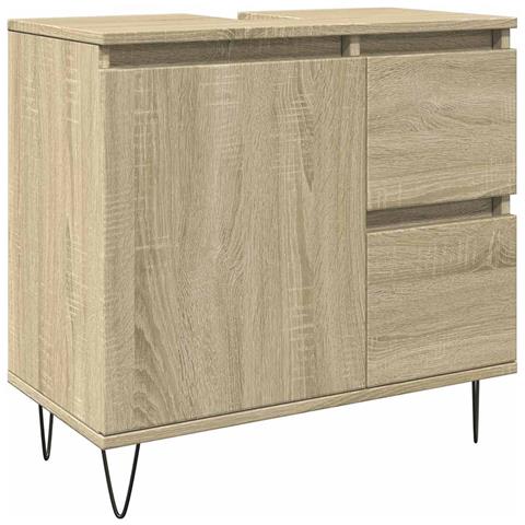 Armadietto Da Bagno Rovere Sonoma 65x33x60 Cm Legno Multistrato - Foto 1
