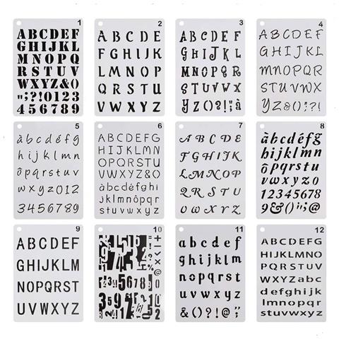 Kit Di Stencil Per Lettere Artistiche Con Pittura Con Numeri - Foto 1