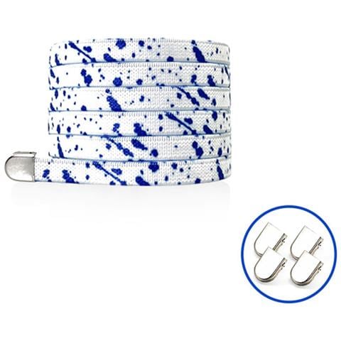 Lacci No Tie Per Scarpe Da Ginnastica (2 Paia) Blue - Foto 3