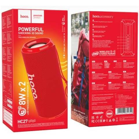 Speaker Portatile HC27 con Bluetooth Potenza 8 W Colore Rosso - Foto 3