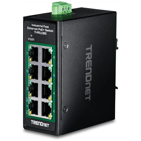 Switch di rete Non gestito Fast Ethernet PoE Nero - Foto 1