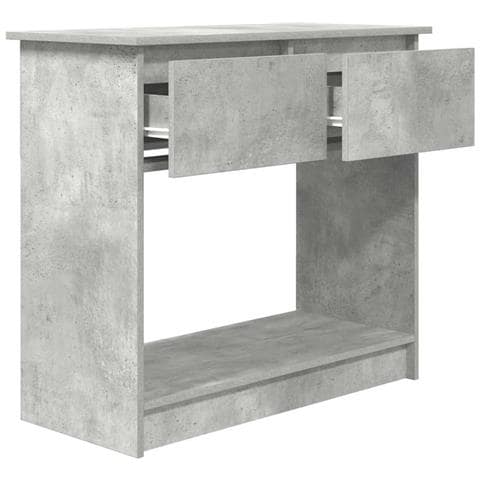 Tavolo Consolle con Cassetti Grigio Cemento 85,5x38,5x74,5 cm - Foto 9