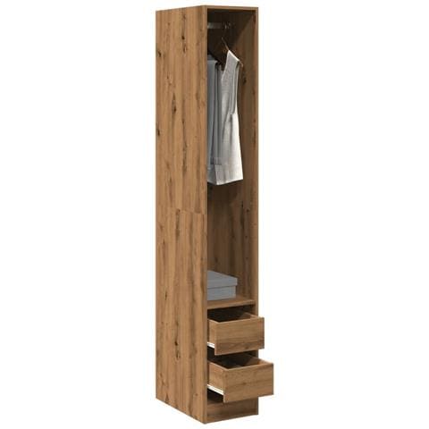 Armadio Rovere Artigianale 30x50x200 Cm In Legno Multistrato - Foto 1