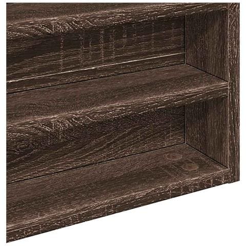 Armadietto Vetrina Rovere Marrone 100x8,5x50 Legno Multistrato - Foto 10