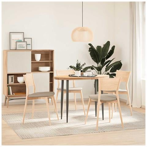 Piano Per Tavolo 100x50x4 Cm In Rovere Massello Ovale - Foto 3