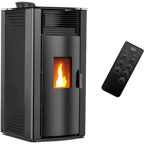 Stufa A Pellet Ad Aria Anita Da 15 Kw Sannover Nera - Foto 1