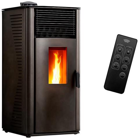 Stufa A Pellet Ad Aria Anita Da 15 Kw Nera - Foto 5