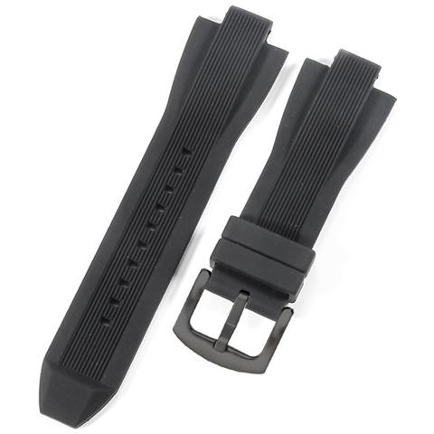 Cinturino In Silicone Compatibile Con Michael Kors Mk8184 8729 9020 Con Attacco Convesso Black - Foto 1