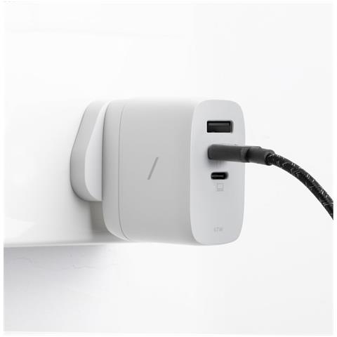 Fast Gan Charger Pd 67W Computer portatile, Smartphone, Tablet Bianco AC Ricarica rapida Interno - Foto 2
