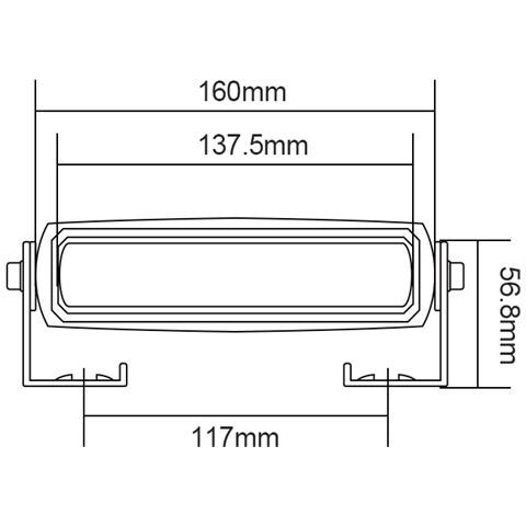 Barra Di Segnalazione A 6 Led Blu Da 18w Per Carrelli Elevatori Ip67 - Foto 2