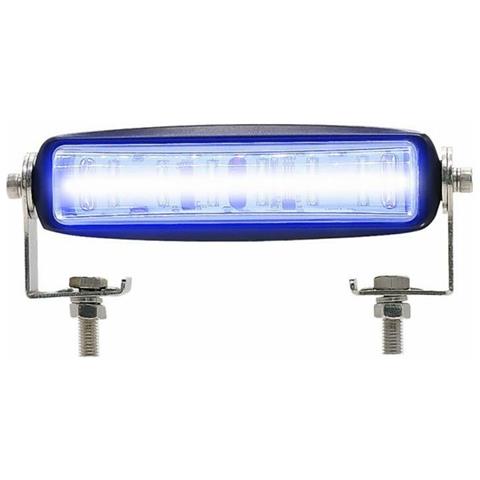 Barra Di Segnalazione A 6 Led Blu Da 18w Per Carrelli Elevatori Ip67 - Foto 1