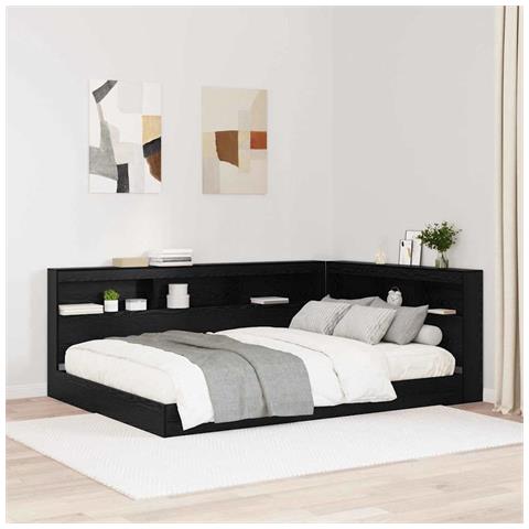 Testata contenitore Rovere nero 160 cm Legno multistrato - Foto 2