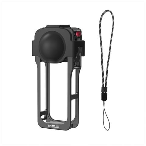 Gabbia Metallica Per Fotocamera Compatibile Con Insta360 X5 - Sgancio Rapido, Doppio Attacco A Slitta, Filetto 1/4"" - Foto 1