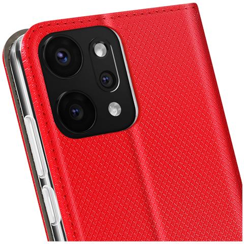 Custodia Per Oppo Reno 14 Testurizzata A Righe Con Portacarte - Foto 5