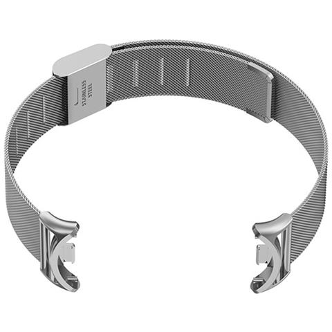 Cinturino In Metallo Compatibile Con Xiaomi Mi Band 8/9/10 - Design A Molla Grey - Foto 2