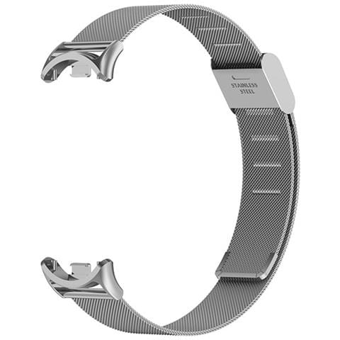 Cinturino In Metallo Compatibile Con Xiaomi Mi Band 8/9/10 - Design A Molla Grey - Foto 1