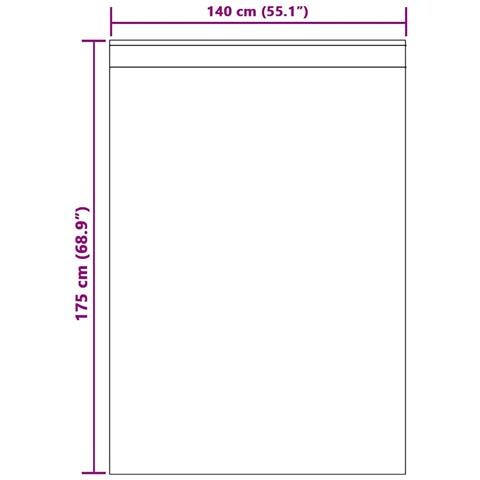Tende con tende 2 pcs Blu Scuro 140 x 175 cm Velluto - Foto 8