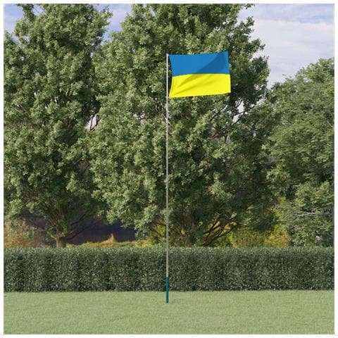 Asta e Bandiera Ucraina 5,55 m Alluminio - Foto 2