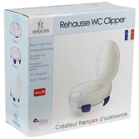 580540 sedile WC Coperchio rigido da WC Plastica Blu, Bianco - Foto 2