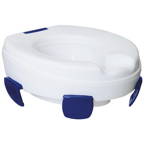 580540 sedile WC Coperchio rigido da WC Plastica Blu, Bianco - Foto 1