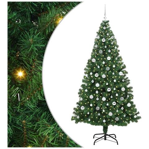 Albero di Natale artificiale con 300 LED Verde 210 cm - Foto 1