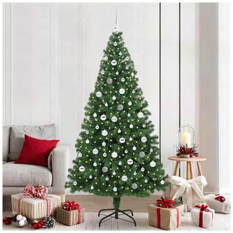 Albero di Natale artificiale con 300 LED Verde 210 cm - Foto 2